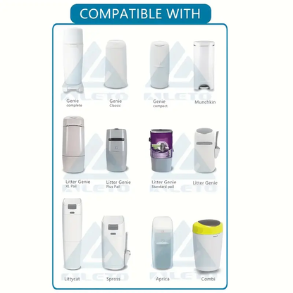 ALETO Nachfüllfolie für Tommee Tippee Angelcare Litterlocker usw. x3