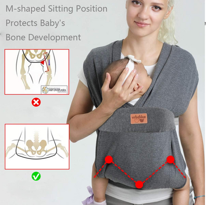 VRBABIES ergonomische Babytrage weich 3-15kg