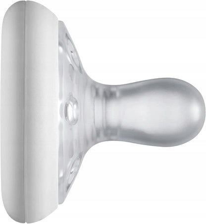 TOMMEE TIPPEE smoczek ortodontyczny x2 0-6msc, miękki silikonowy smoczek uspokajający bez BPA i BPS