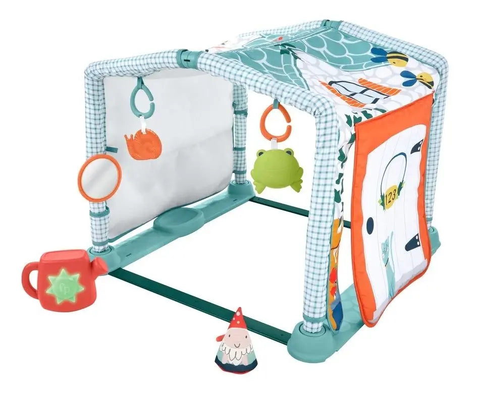 FISHER-PRICE 3-in-1 Spieldecke Lernspielzeug Entdeckerhaus