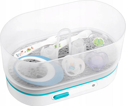 PHILIPS AVENT elektryczny sterylizator parowy 3w1 biało-turkusowy do sterylizacji smoczków i akcesoriów