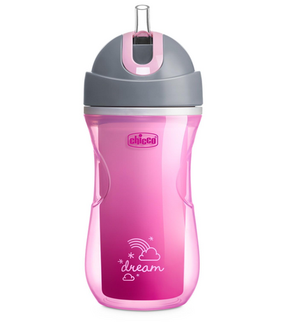 CHICCO Sport Cup Trinkbecher mit Strohhalm 266 ml 14 m+