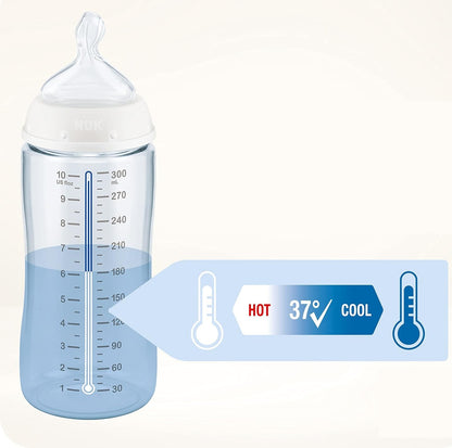 NUK First Choice+ Flasche 300 ml Sauger M mittlerer Durchfluss 0-6 M HERZEN