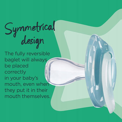 TOMMEE TIPPEE Schnuller symmetrisch x6 NACHTLEUCHTEND 18-36