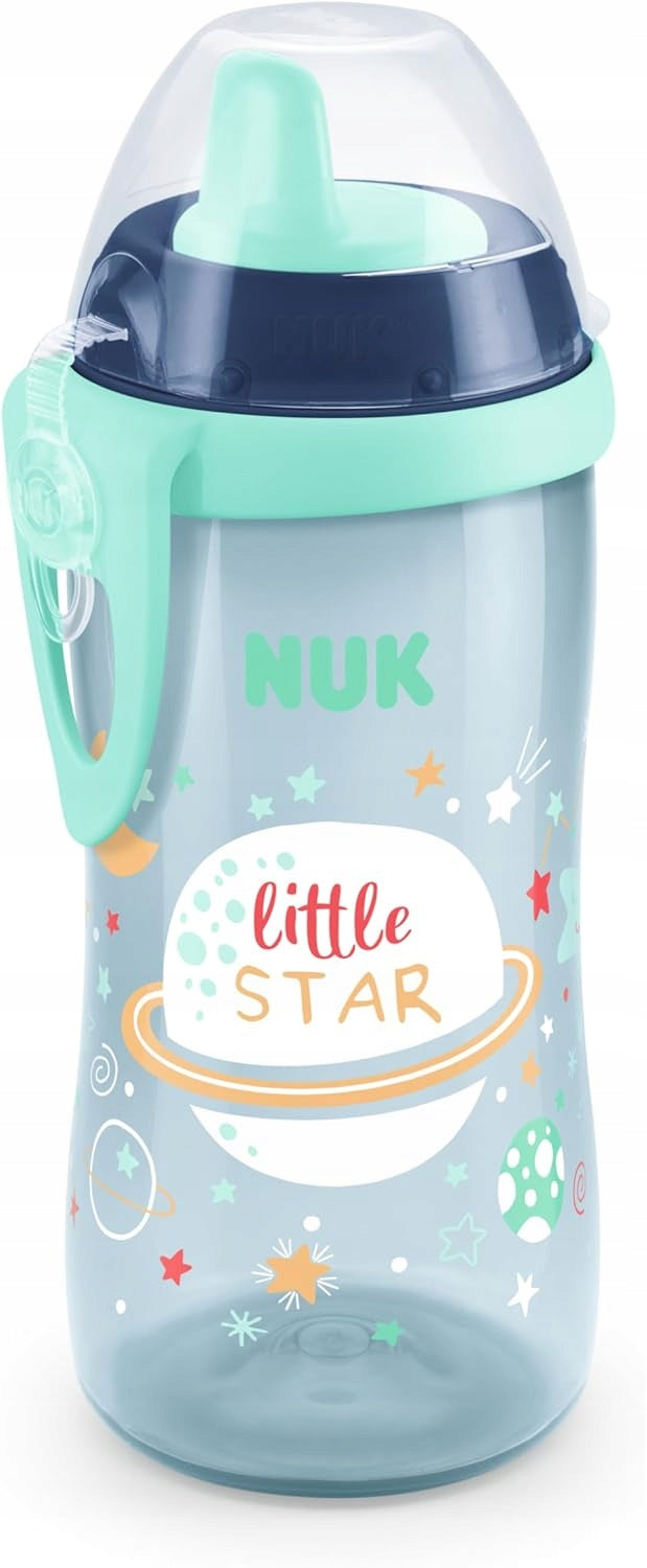 NUK Kiddy Cup im Dunkeln leuchtende Flasche 300 ml 12 m+ KOSMOS