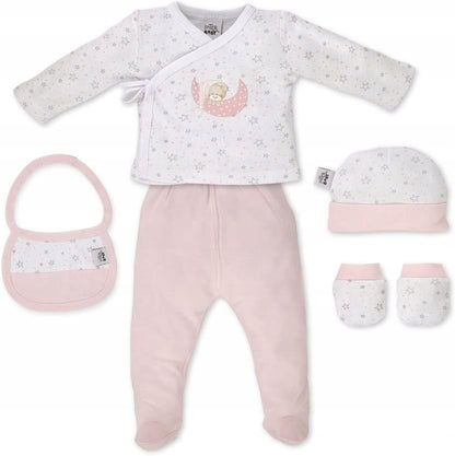 INTERBABY Geschenkset aus Bambus: Schlafanzug, Mütze, Socken, Lätzchen
