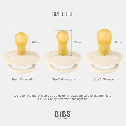 BIBS COLOUR Schnuller 2er-Pack Naturkautschuk 0-6 Monate