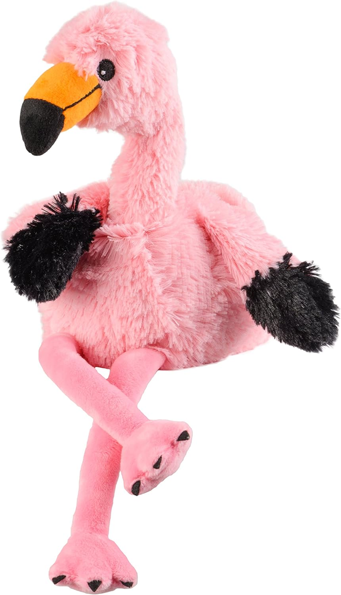 AROMA WARM Wärmflasche mit Hirsefüllung und Lavendelduft FLAMINGO 32 cm