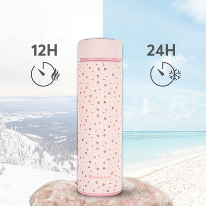 KIKKA BOO Savanna Thermoskanne Edelstahl 500 ml + Teesieb