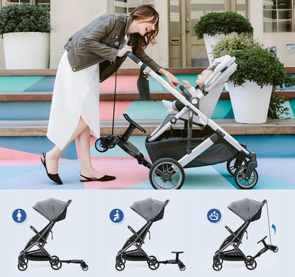 FNRIDS Universal-Buggyboard, Trittbrett für Kinderwagen, belastbar bis 25 kg
