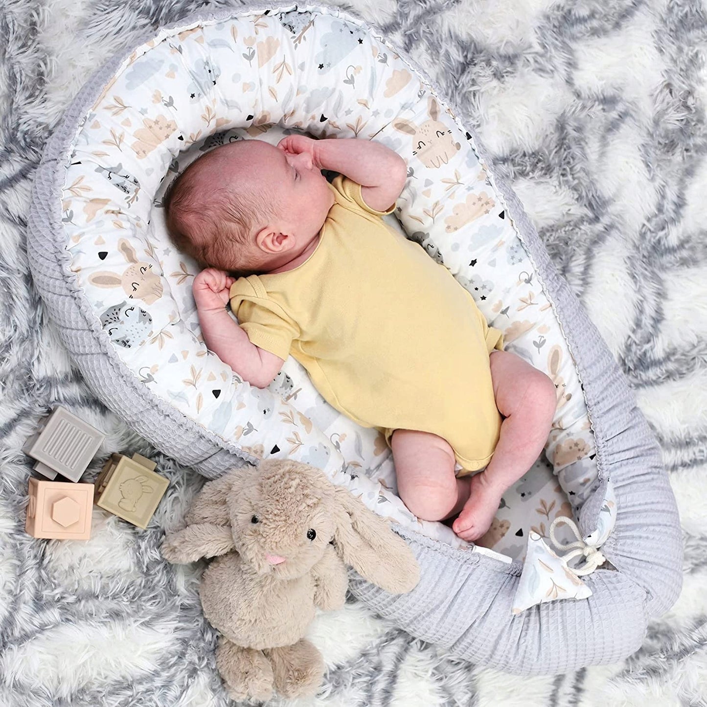 TOTSY BABY kokon niemowlęcy gniazdo 90 x 50