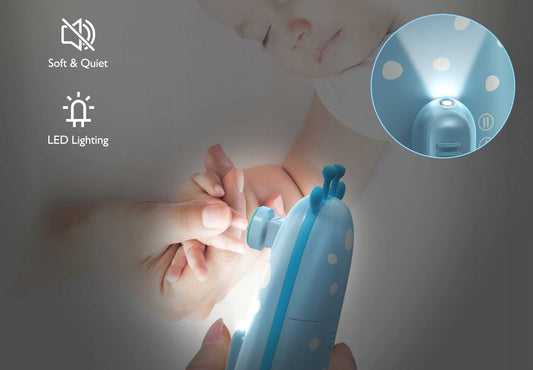 MEGAINVO elektrischer Nagelfräser, LED-Lampe, 10 Aufsätze – Produktfoto 2
