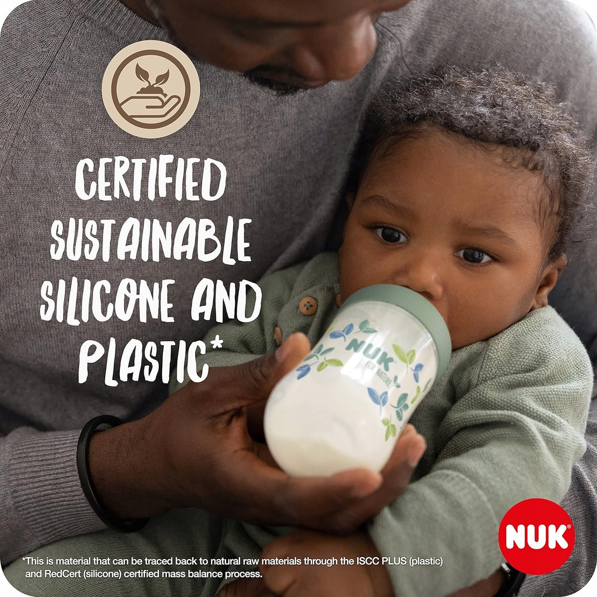 NUK for Nature Set 2x Flasche + Schnuller Temperaturkontrolle