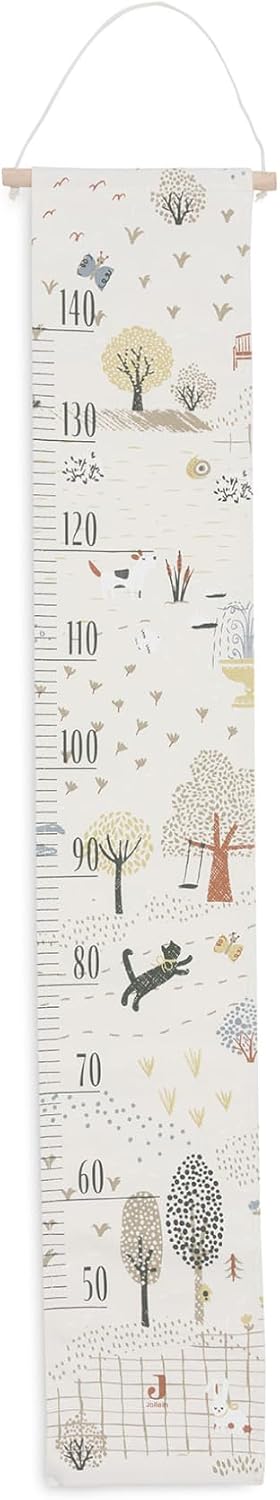 JOLLEIN Tiny Park Stoff-Wachstumsmesslatte 50–140 cm