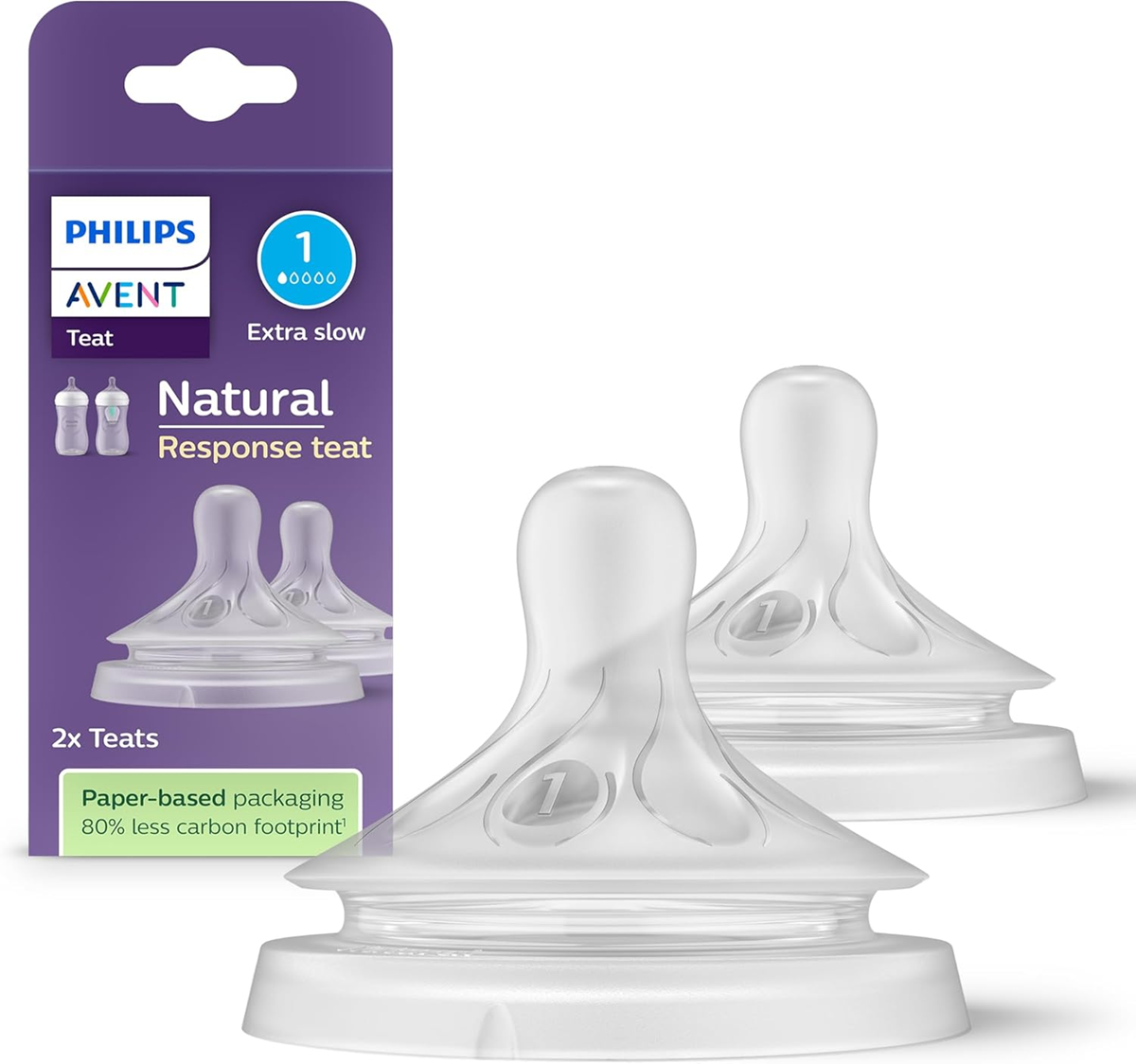 PHILIPS AVENT Natural RESPONSE Flaschensauger 0m+ x2