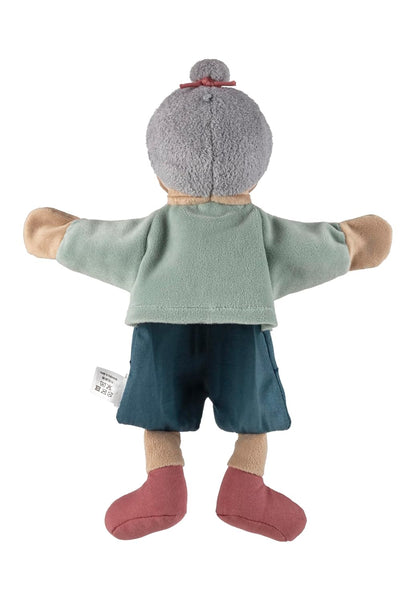 Sterntaler Oma Handpuppe Großmutter mit Brille und Halskette