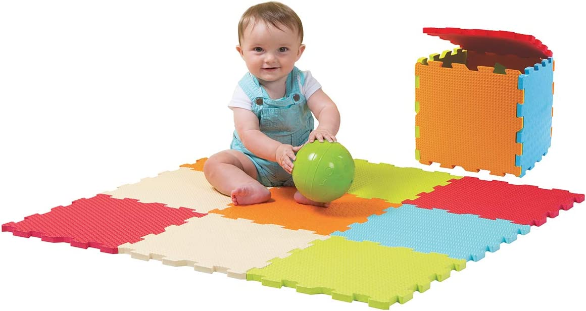 LUDI Faltmatte Puzzle SENSORISCH 90x90