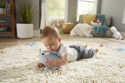 FISHER-PRICE Chill Vibes Kuscheltier mit Melodien und Vibrationen WALROSS 17 cm