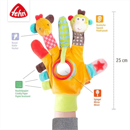 Fehn Safari pacynka sensoryczna z grzechotką - zdjęcie 7