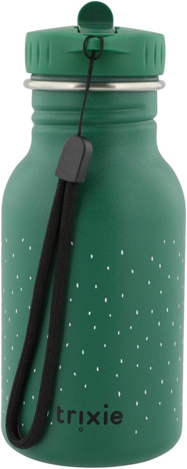 TRIXIE Krokodil Trinkflasche aus Edelstahl 350 ml mit Klappverschluss