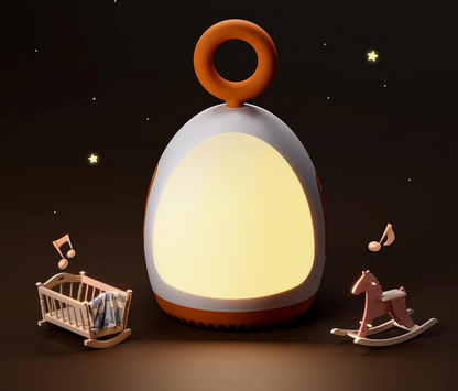 DREAMEGG tragbares Nachtlicht mit Klängen und Schlafliedern 8 x 14 cm