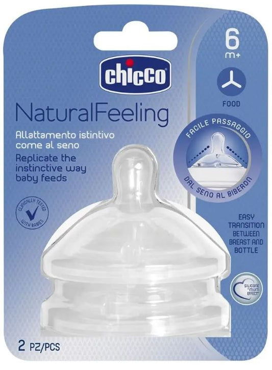 CHICCO cumisüveghez való NaturalFeeling cumi 6 hónap+