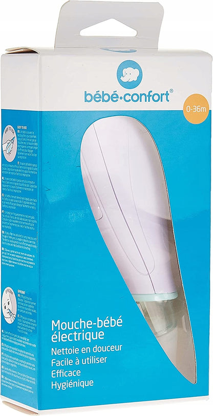 BEBE CONFORT elektrischer Nasensauger 4 Aufsätze + Etui