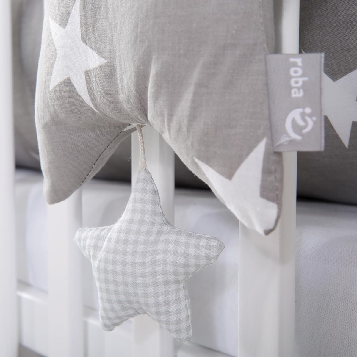 ROBA Little Stars Spieluhr-Anhänger für Kinderwagen und Bett 27 x 27 cm