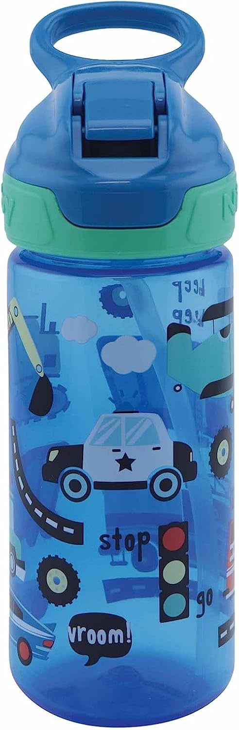 NUBY Flip-it Tritan-Trinklernbecher mit Strohhalm und Mundstück 3 l+ 360 ml