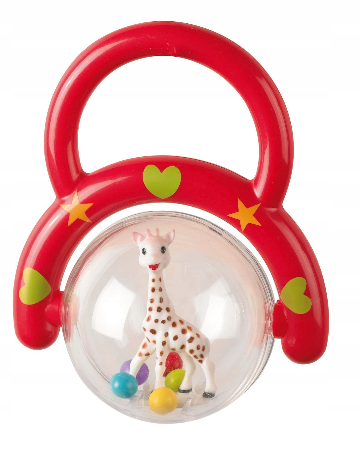 SOPHIE LA GIRAFE Set für Babys Beißring Natur + Rassel