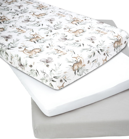 MEDIPARTNERS Bettlaken für Babybett 60cmx120cm x3