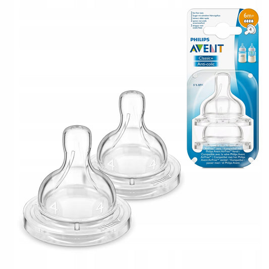 PHILIPS AVENT Classic+ Anti-colic tettarelle 6m+ x2 SCF634/27