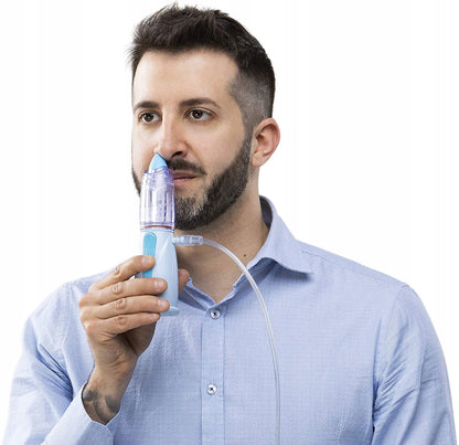 RINOWASH irygator do inhalatorów kompresorowych - niebieski, używany do irygacji nosa