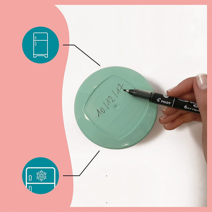 BABYMOOV Babybols pojemniki 6 x 250 ml z możliwością opisu, hermetyczne, do mrożenia i mikrofalówki