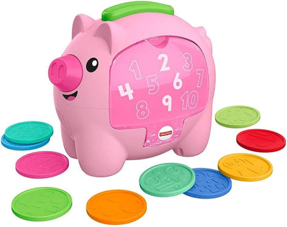 FISHER-PRICE interaktives Sparschwein Bewegung und Geräusche ENGLISCH