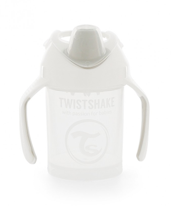 TWISTSHAKE Mini Cup Auslaufsicherer Becher mit Trinkschnabel und Mixer 230 ml 4 Monate+