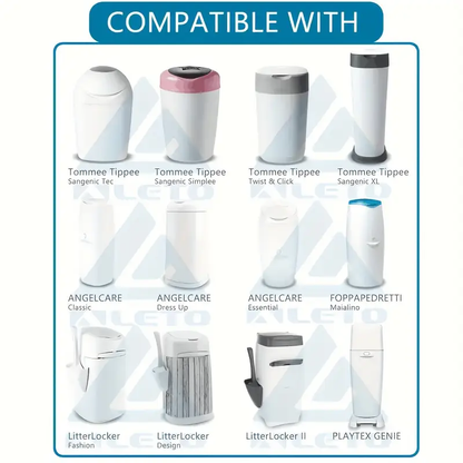 ALETO Nachfüllfolie für Tommee Tippee Angelcare Litterlocker usw. x3