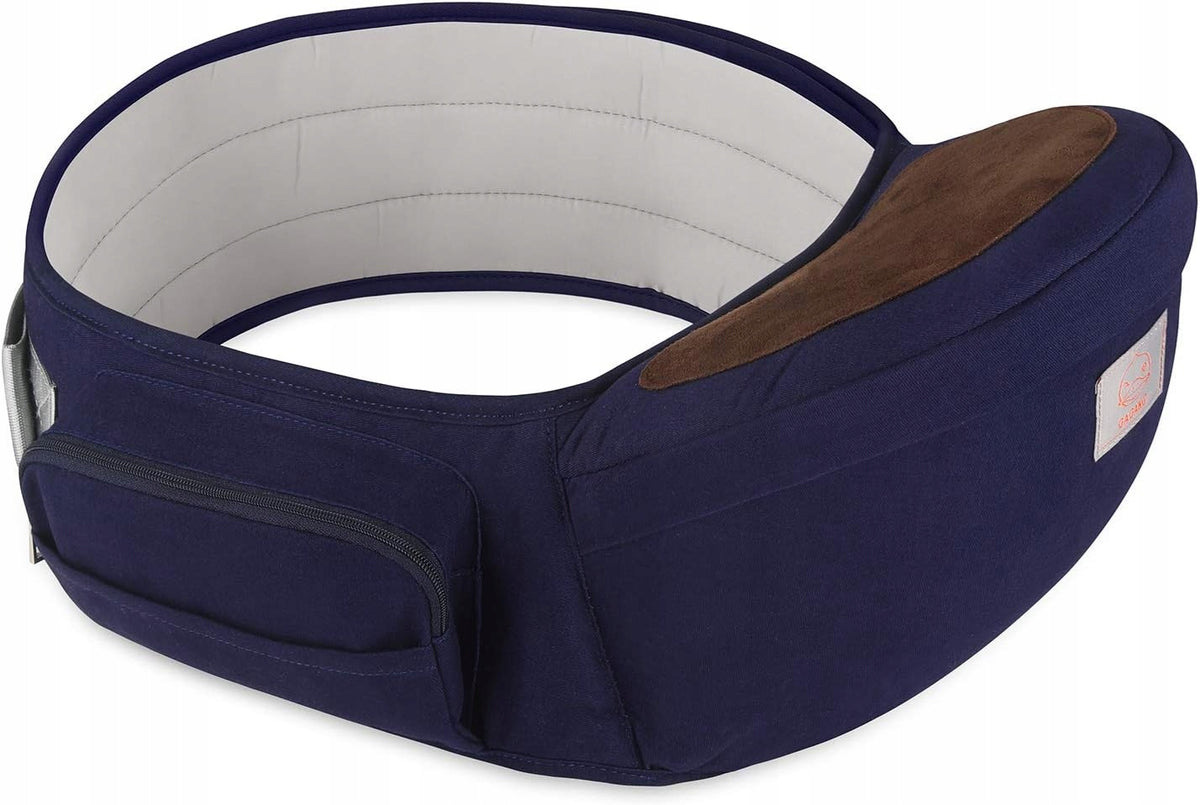 GAGAKU fotelik nosidełko biodrowe 0-36msc granatowy, ergonomiczne siedzisko dla dzieci 0-15 kg