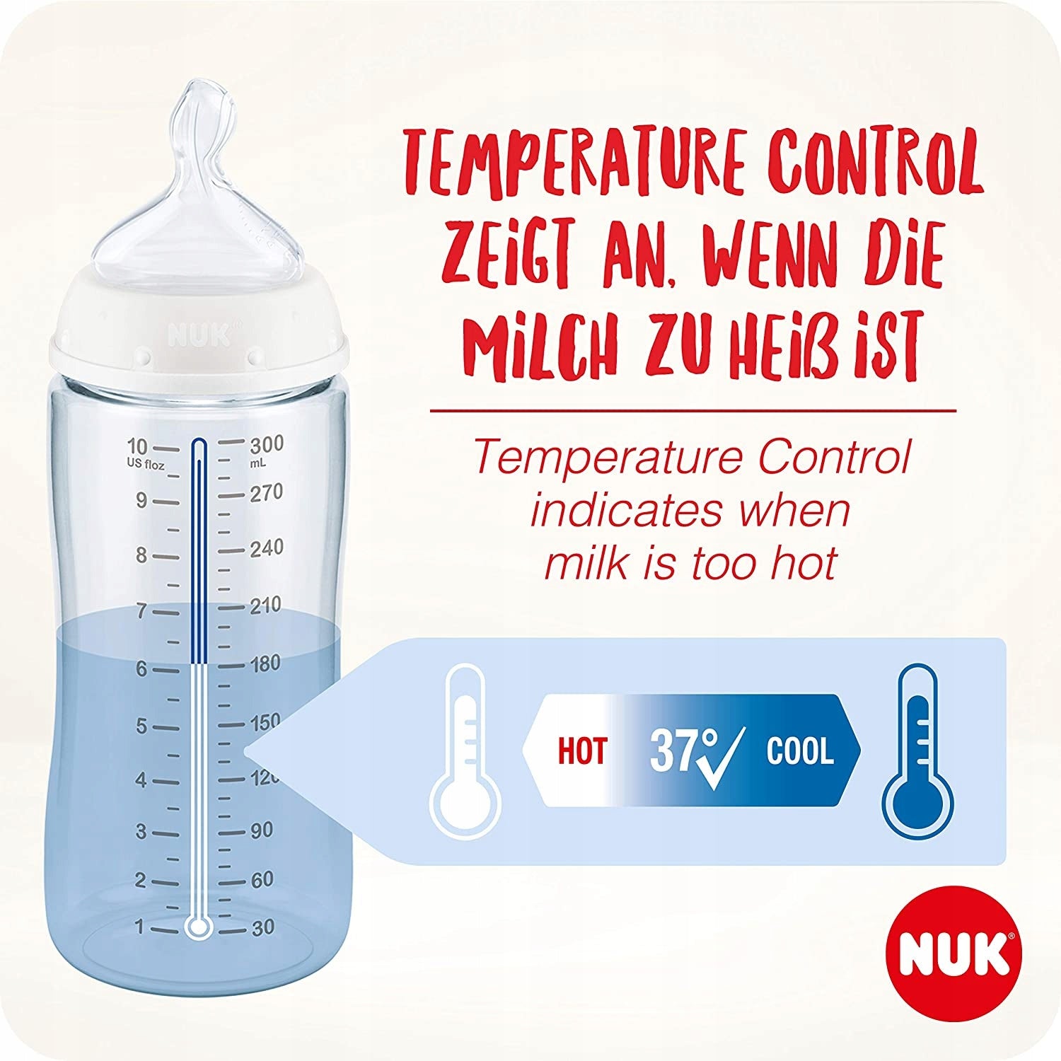 NUK No Colic zestaw butelek 3x 300 ml 0-6 - zdjęcie 2