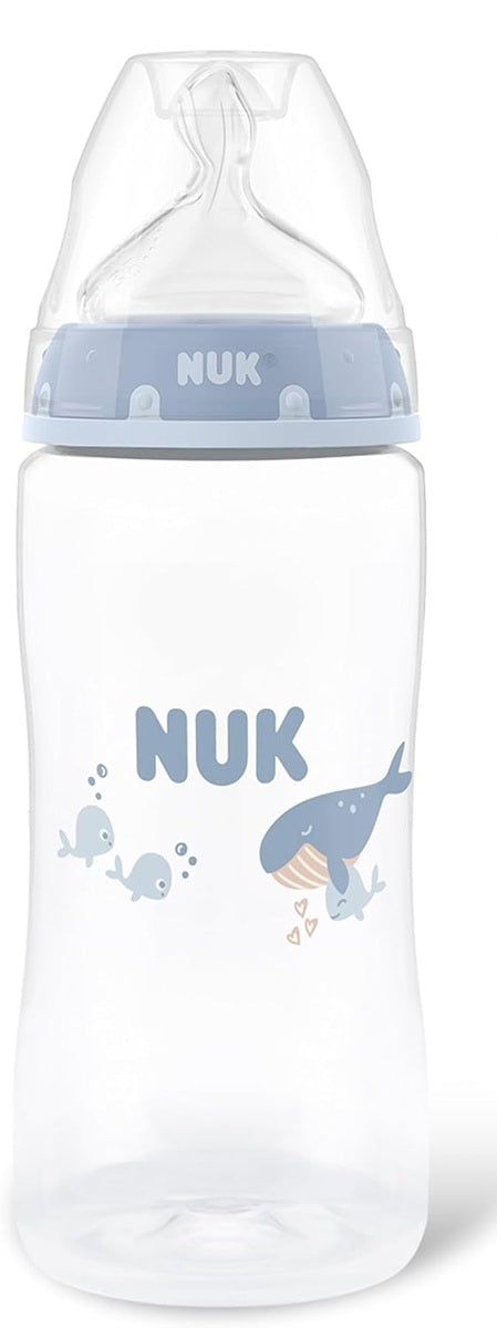 NUK First Choice Flasche 300 ml Sauger M mittlerer Durchfluss 3 m+ WAL