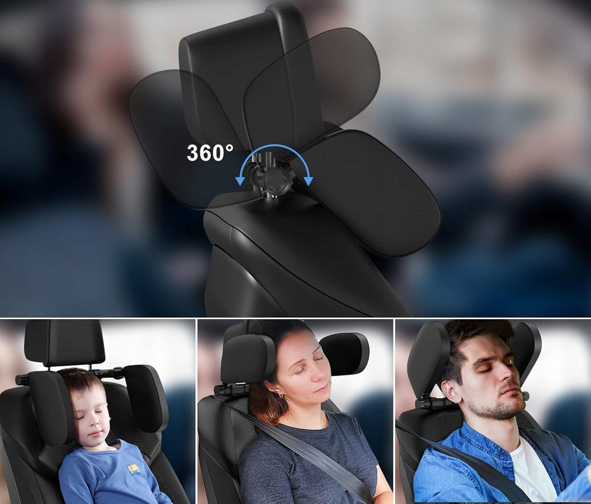 BUBULII Auto-Kopfstütze mit Teleskopstange