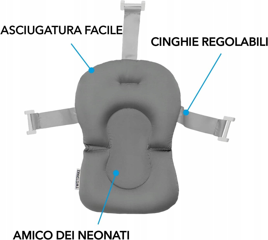TWISTSHAKE compact foldable bathtub + insert + rinsing container