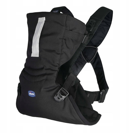 CHICCO EASY FIT nosidełko ergonomiczne, czarne nosidło dla noworodka do 9 kg, miękkie i ergonomiczne