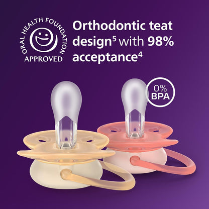 Philips Avent Ultra Soft Sauger 0-6m x2