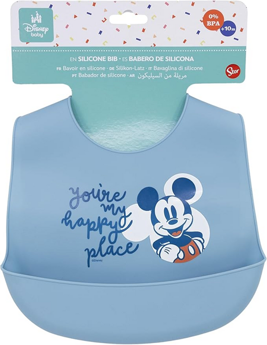 STOR Silikon-Lätzchen mit Tasche MICKEY MOUSE – Produktbild 2