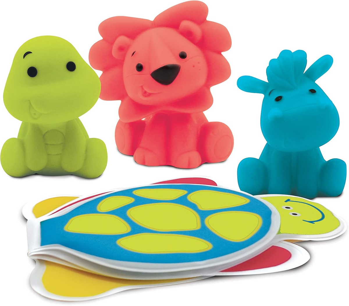 LUDI Badespielzeug-Set 9 Teile + Box mit Griff