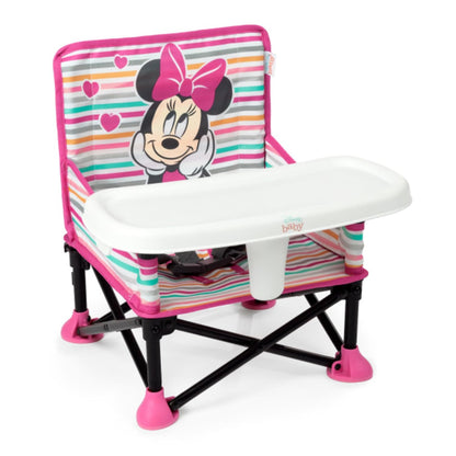 BRIGHT STARTS Minnie Maus Reise-Hochstuhl 3-in-1 mit Tablett