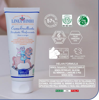 HELAN Linea Bimbi Feuchtigkeits- und Schutzcreme für Körper und Gesicht des Babys 100 ml