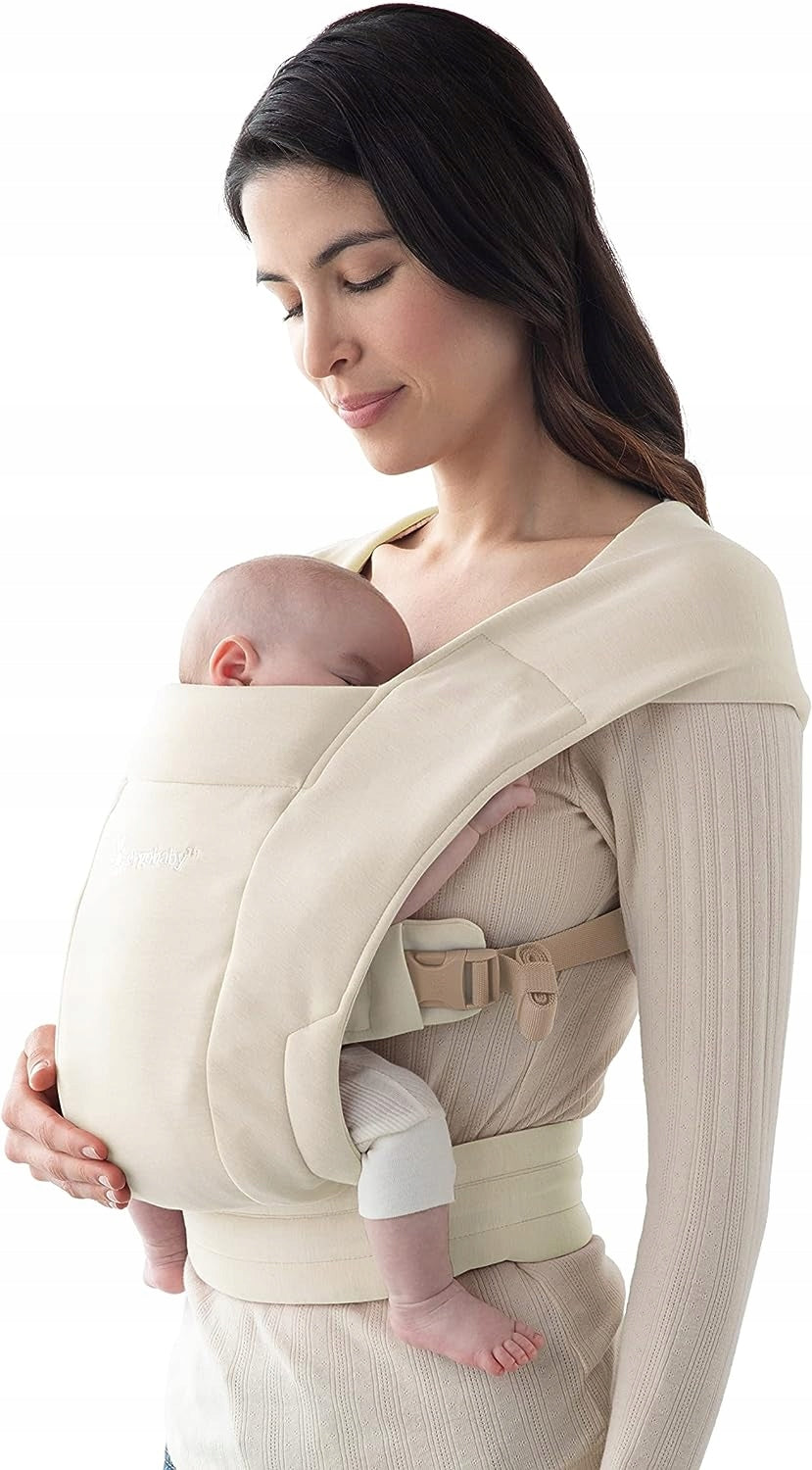 ERGOBABY EMBRACE nosidełko dla noworodków, beżowe, ergonomiczne i miękkie nosidełko dla dziecka