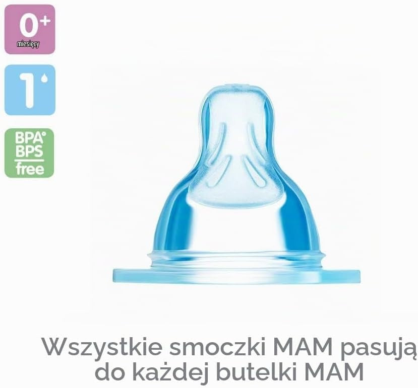 MAM Flaschensauger Größe 1 SkinSoft 0m+ x2